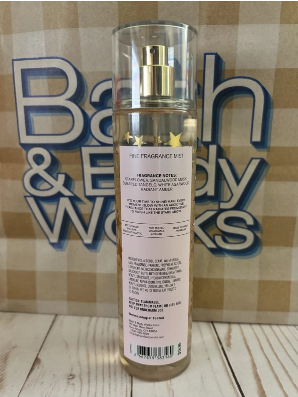 Bath & Body Works In The Stars Body Wash - Pink & Gold Star Design - Picture 3 of 3